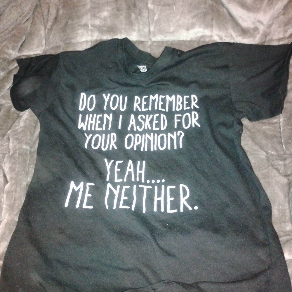Men's Black Graphic Tee with Witty Print